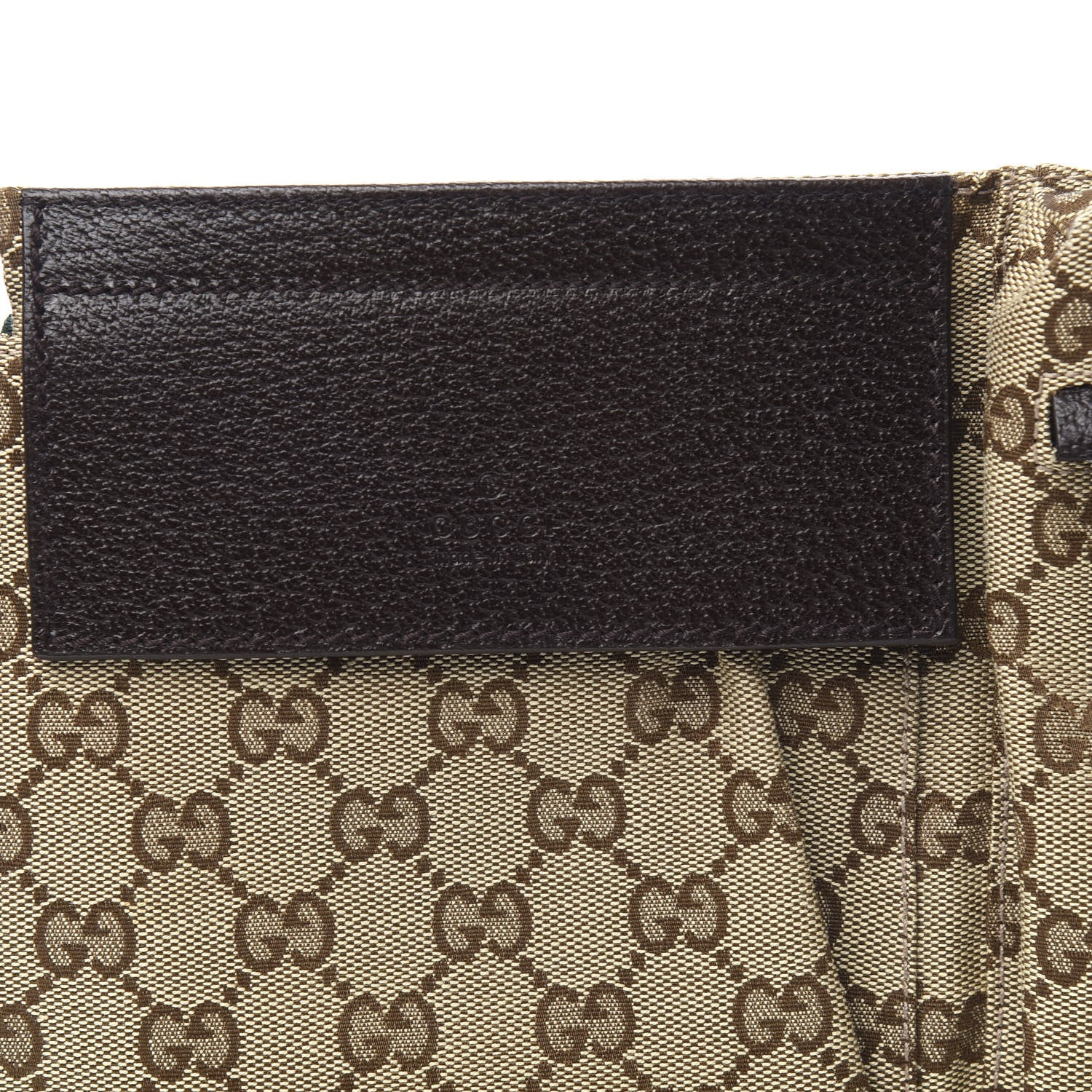 Gucci GG Monogram Double Pocket Belt Bag Dark Brown 9 of 9
