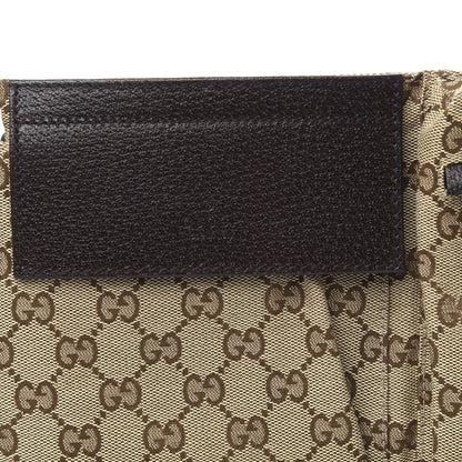 Gucci GG Monogram Double Pocket Belt Bag Dark Brown 9 of 9