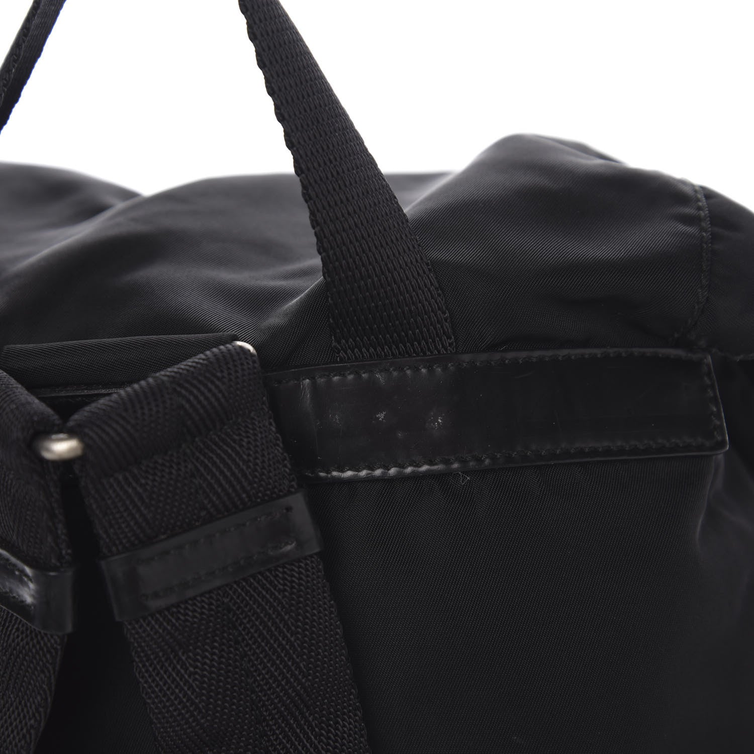 Prada Nylon Vela Medium Backpack Black 9 of 10