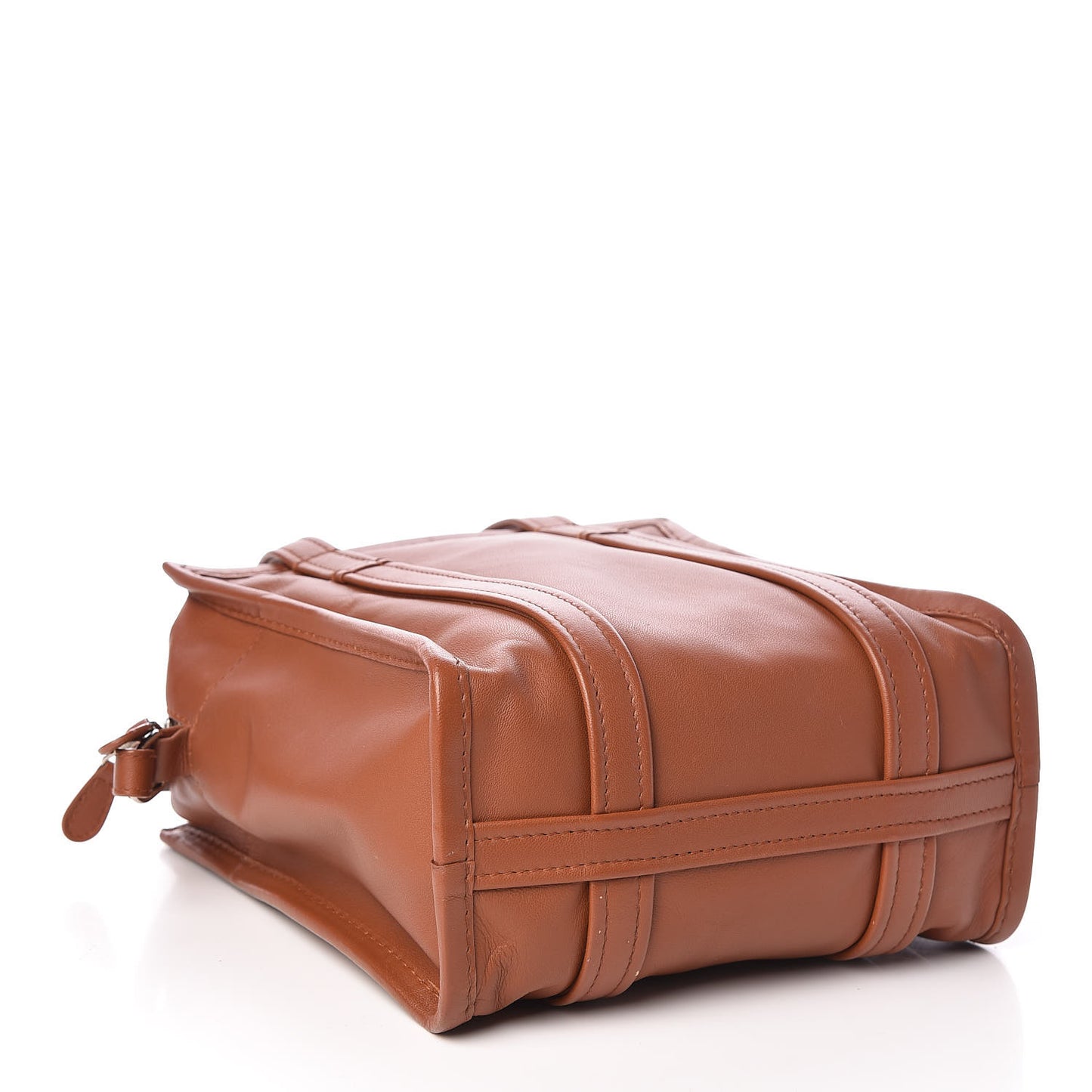 Agneau XS Bazar Shopper Tote Marron Fauve