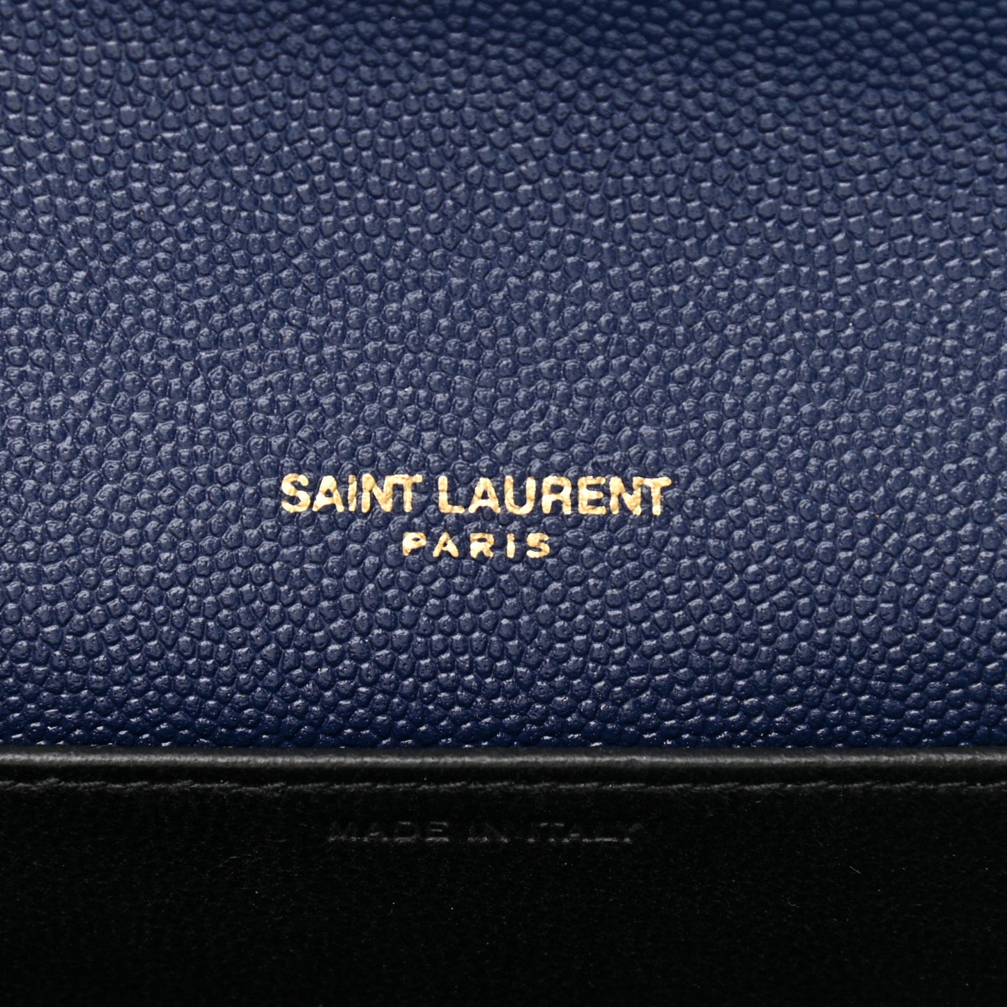 Grain De Poudre Monogram Uptown Chain Wallet Blue Charron