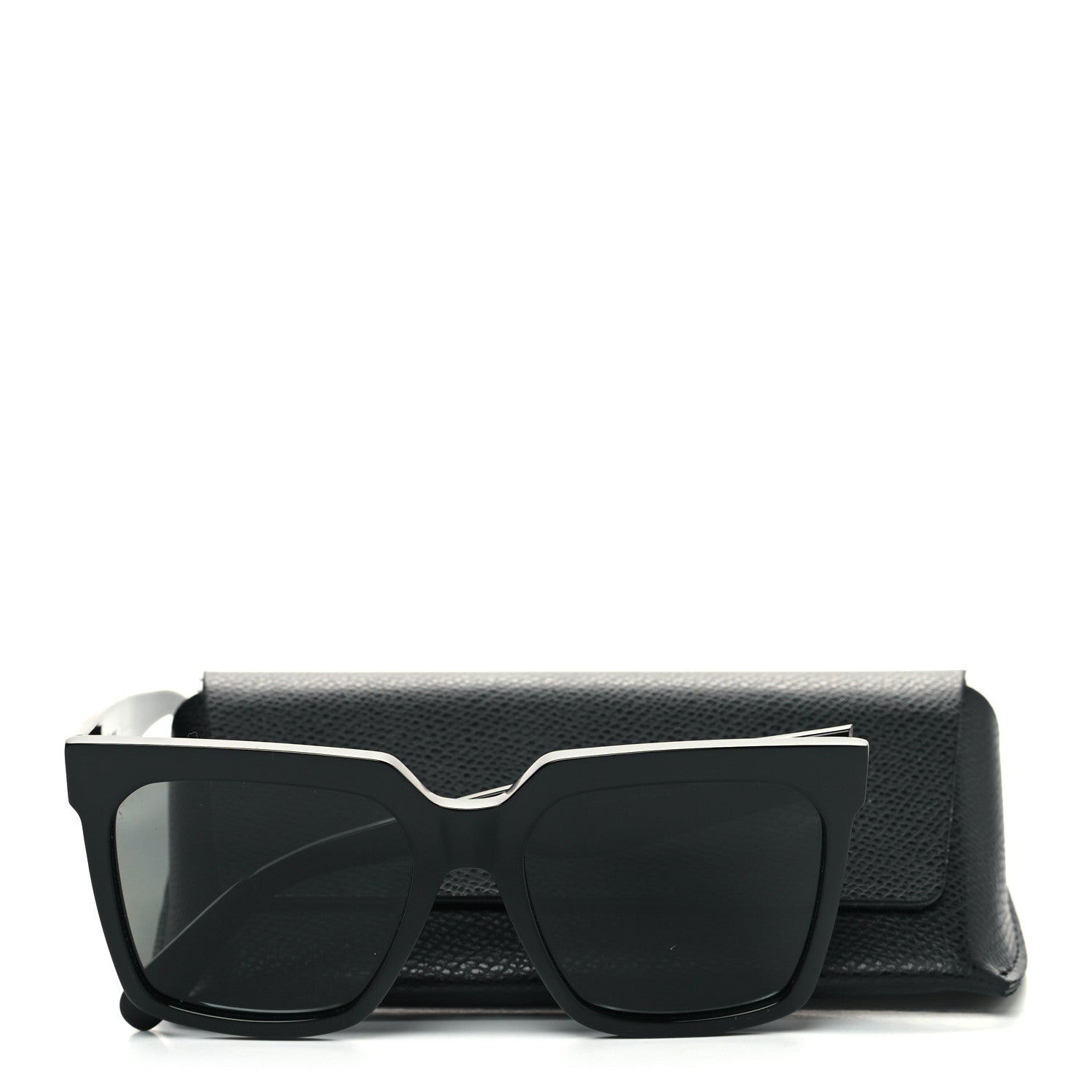 Celine Acetate Square Sunglasses Black 7 of 7
