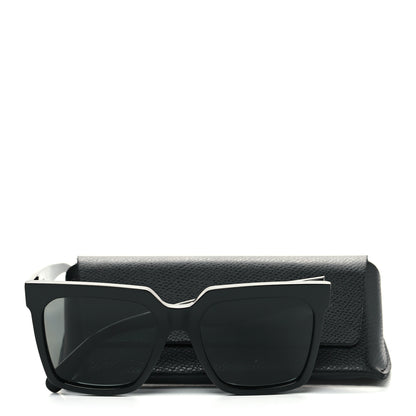 Celine Acetate Square Sunglasses Black 7 of 7