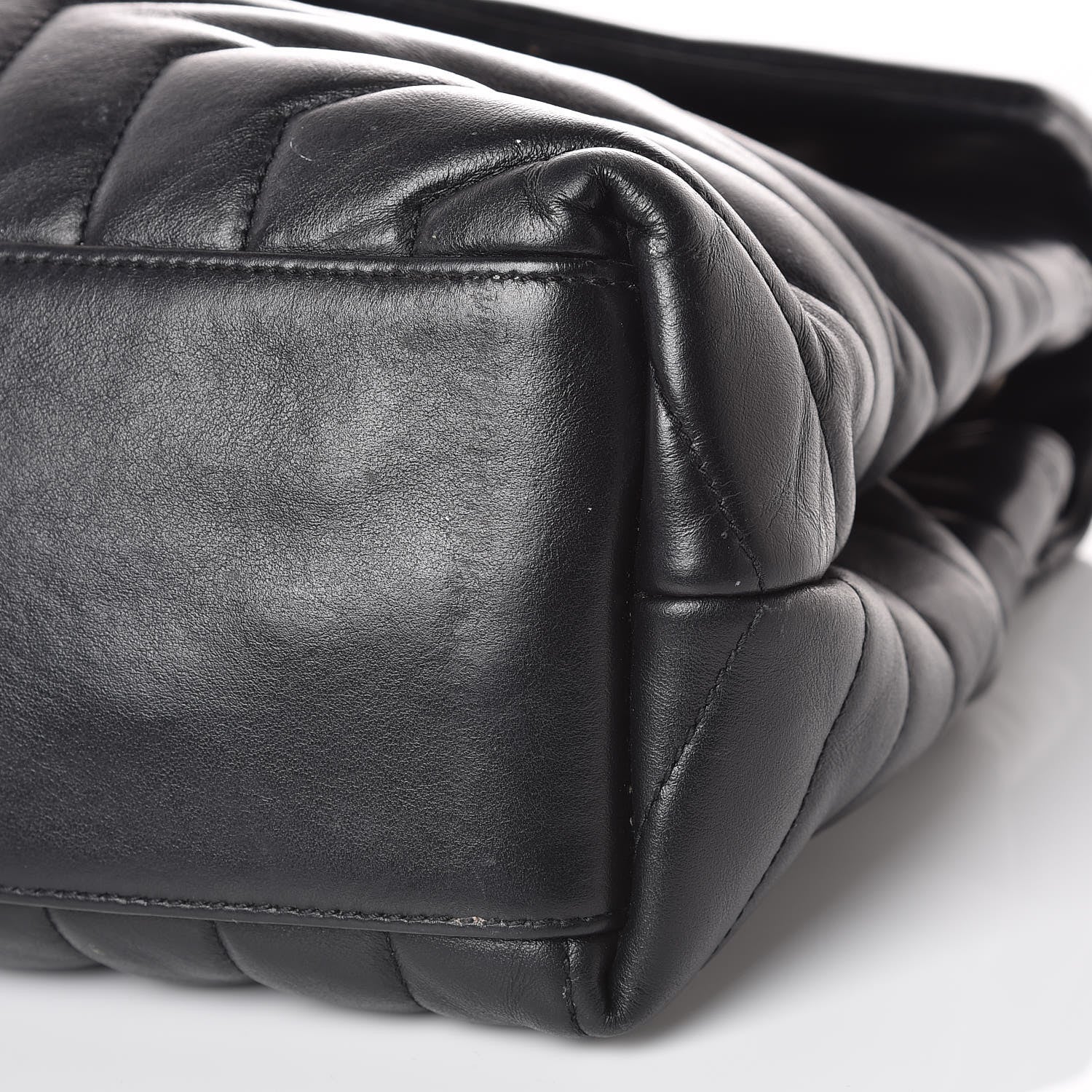 Saint Laurent Calfskin Y Quilted Monogram Medium Loulou Chain Satchel Black 15 of 17