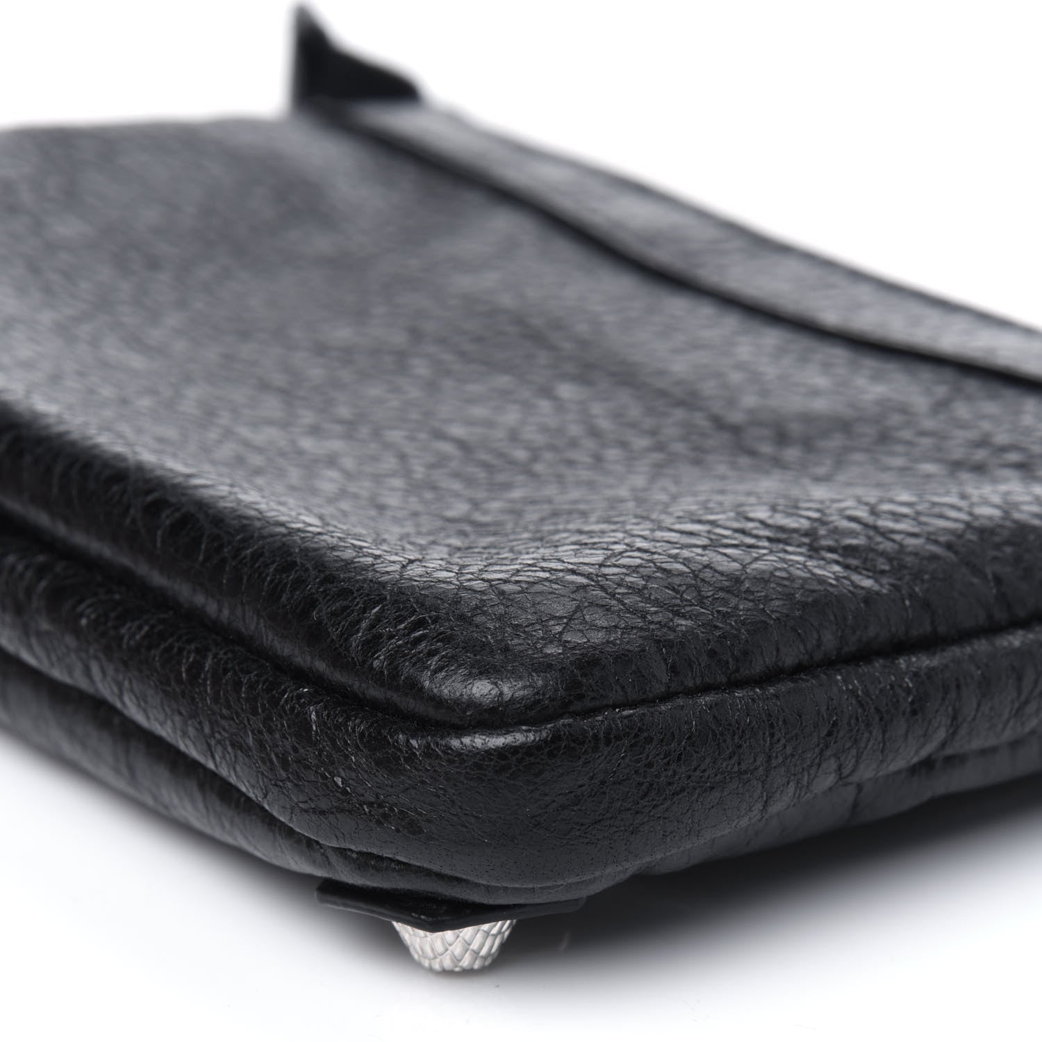Balenciaga Agneau Giant 12 Silver Hardware M Porte-Monnaie Coin Purse Black 11 of 12