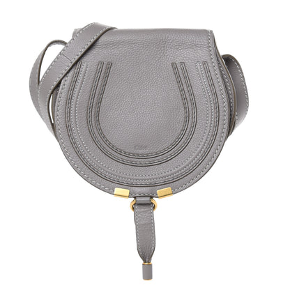 Chloe Calfskin Mini Marcie Round Crossbody Bag Cashmere Grey 1 of 13