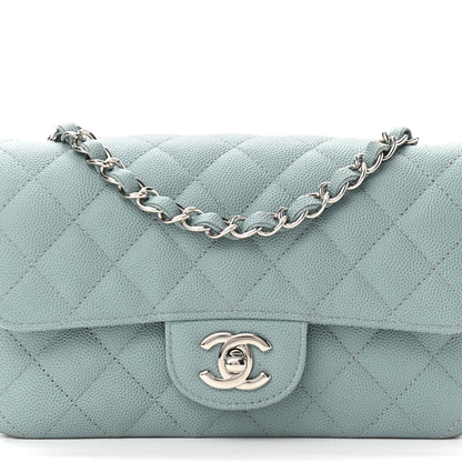 Chanel Caviar Quilted Mini Rectangular Flap Green 8 of 10
