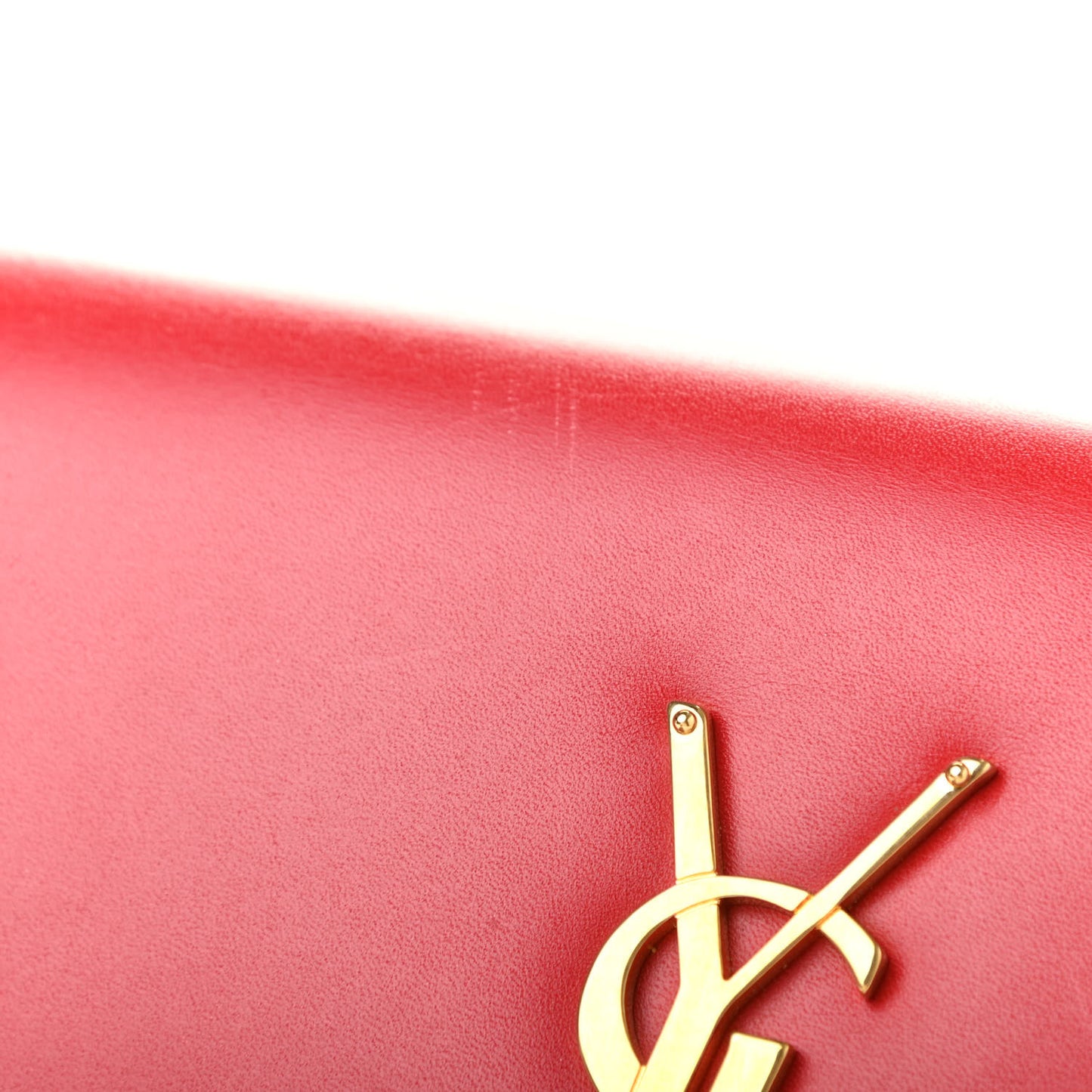Calfskin Classic Monogram Cassandre Clutch Rouge Orient
