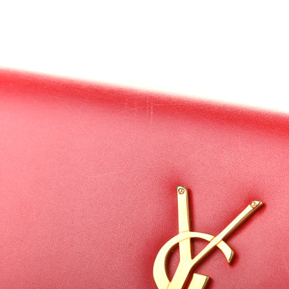 Saint Laurent Calfskin Classic Monogram Cassandre Clutch Rouge Orient 24 of 28