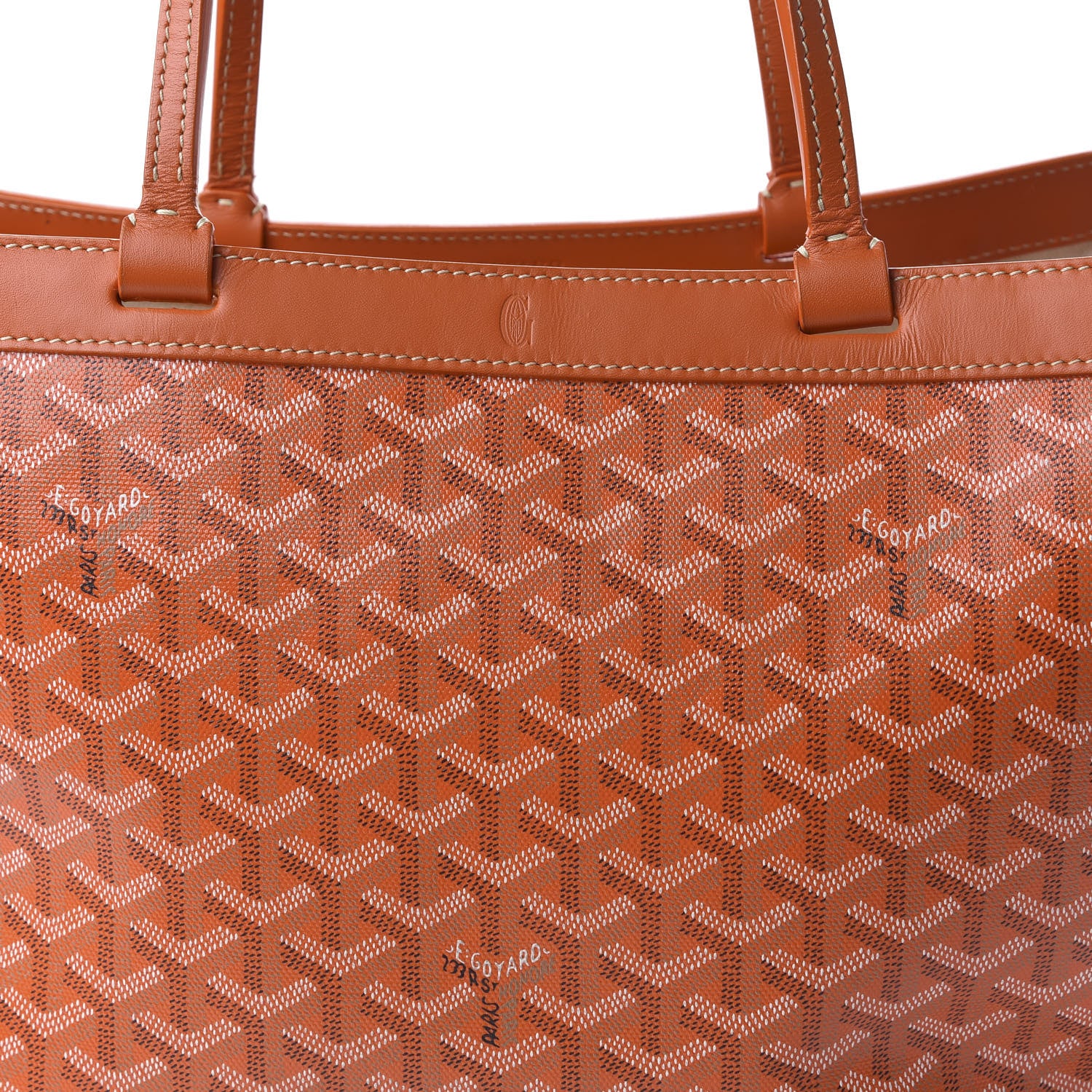 Goyard Goyardine Bellechasse PM Orange 9 of 9