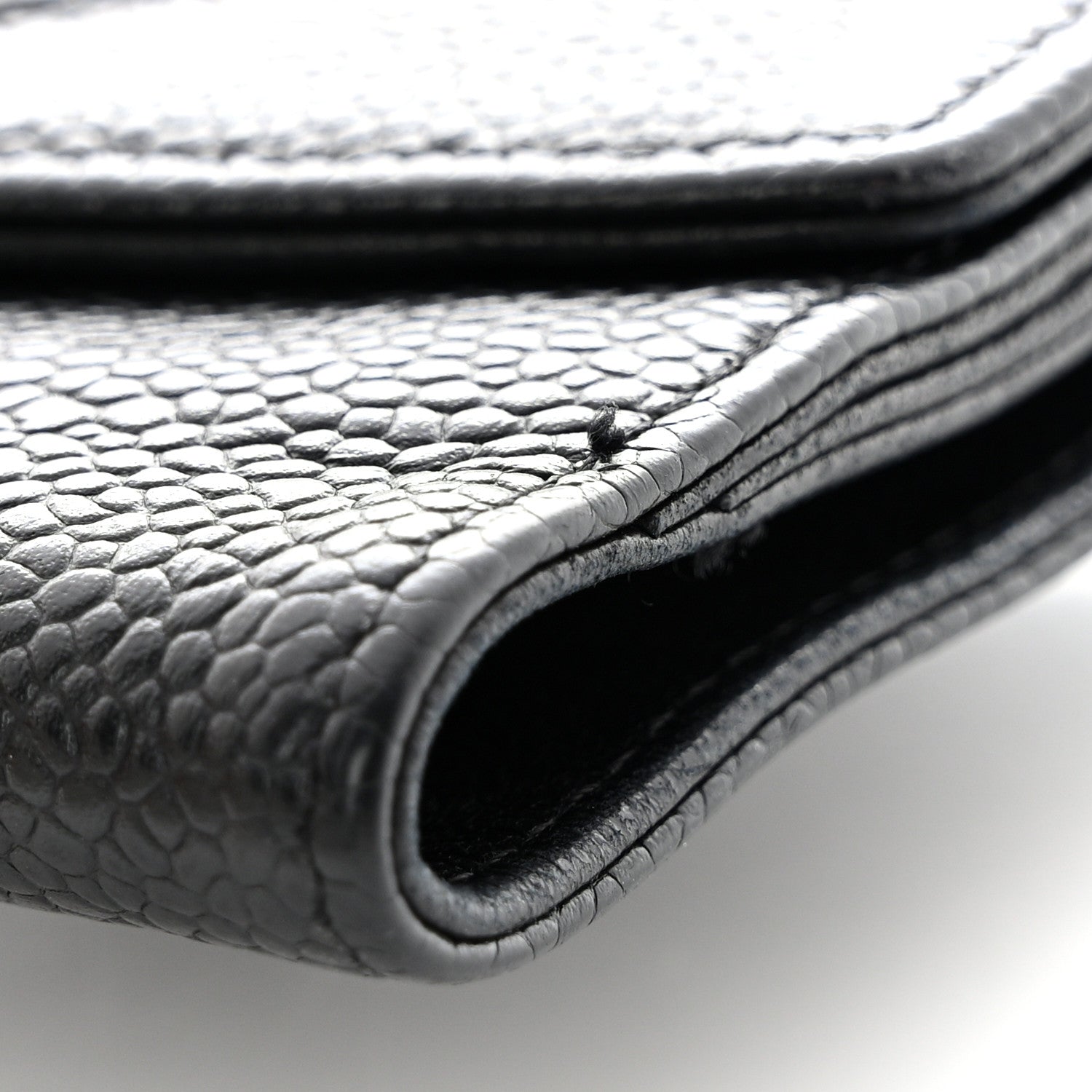 Chanel Caviar Timeless CC Compact French Wallet Black 12 of 14