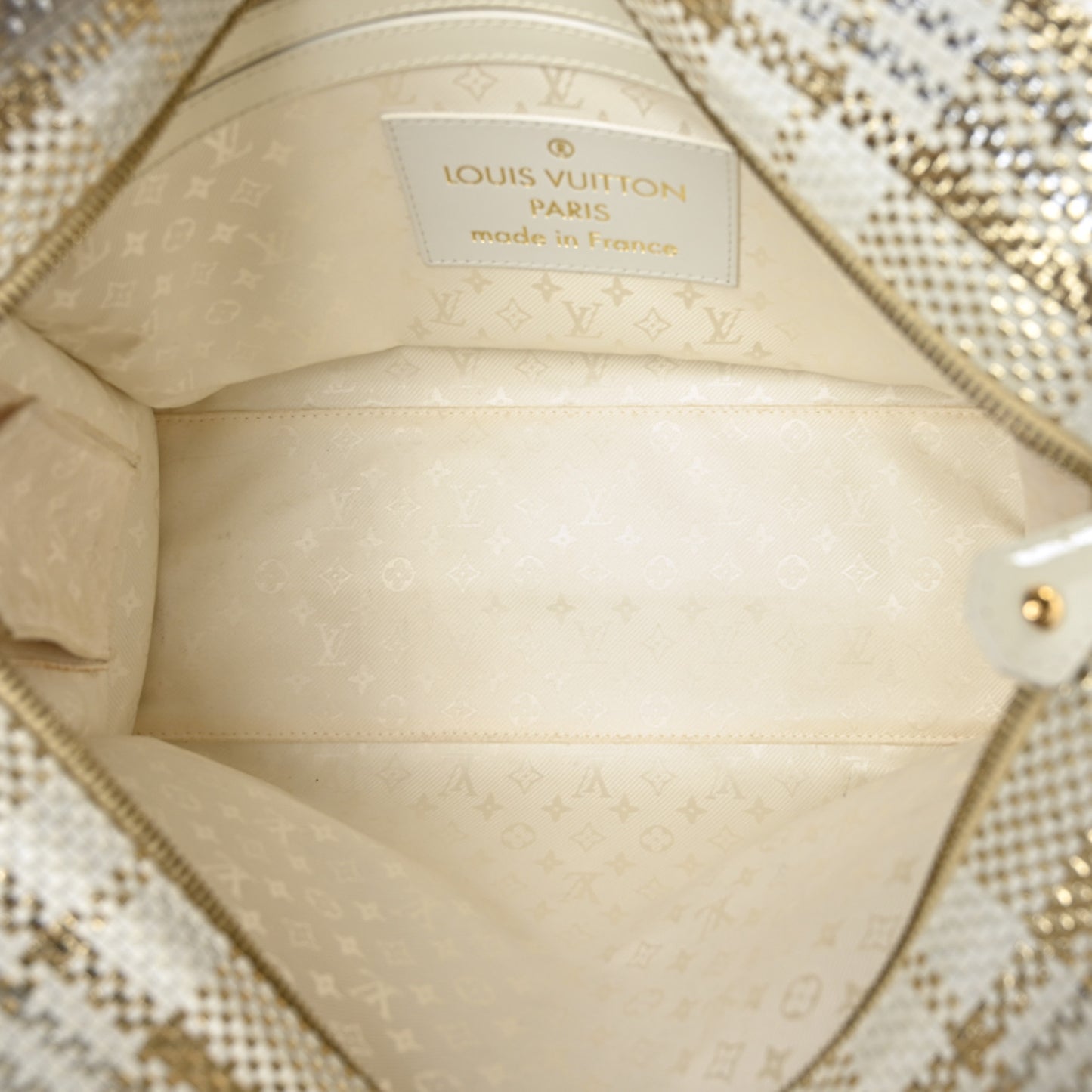 Braided Street Shopper PM Gold