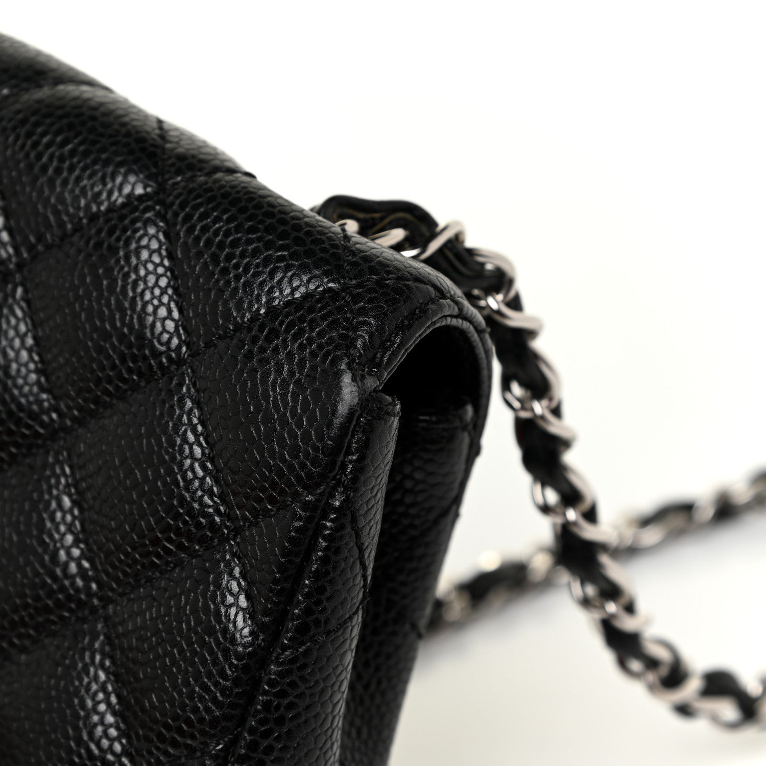 Chanel Caviar Quilted East West Flap Black 17 of 21