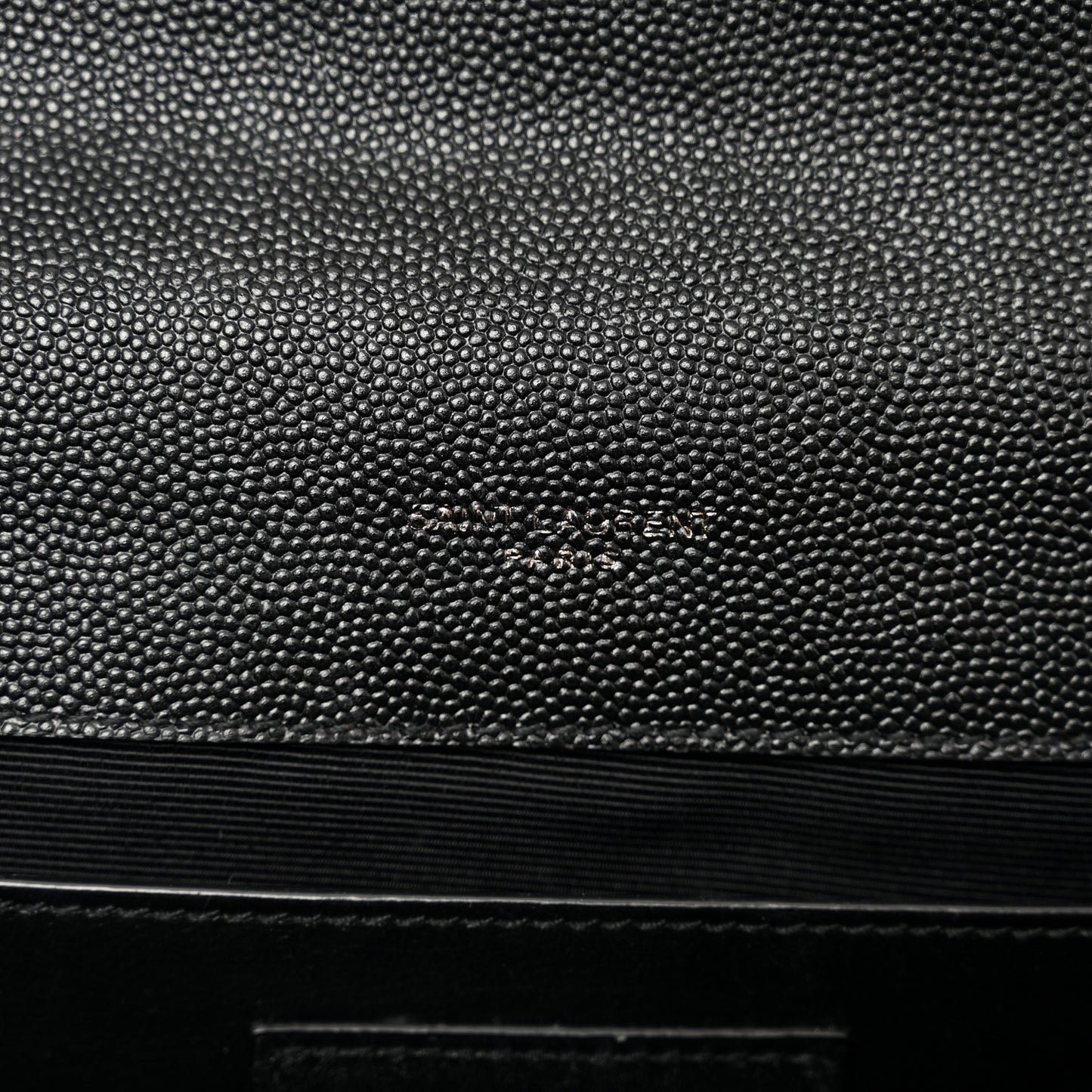 Grain De Poudre Textured Mixed Matelasse Triquilt Medium Monogram Monochrome Satchel Black