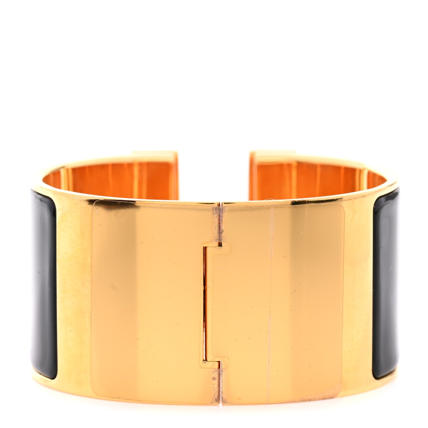 Hermes Enamel Extra Wide Clic Clac H Bracelet GM Black 3 of 4