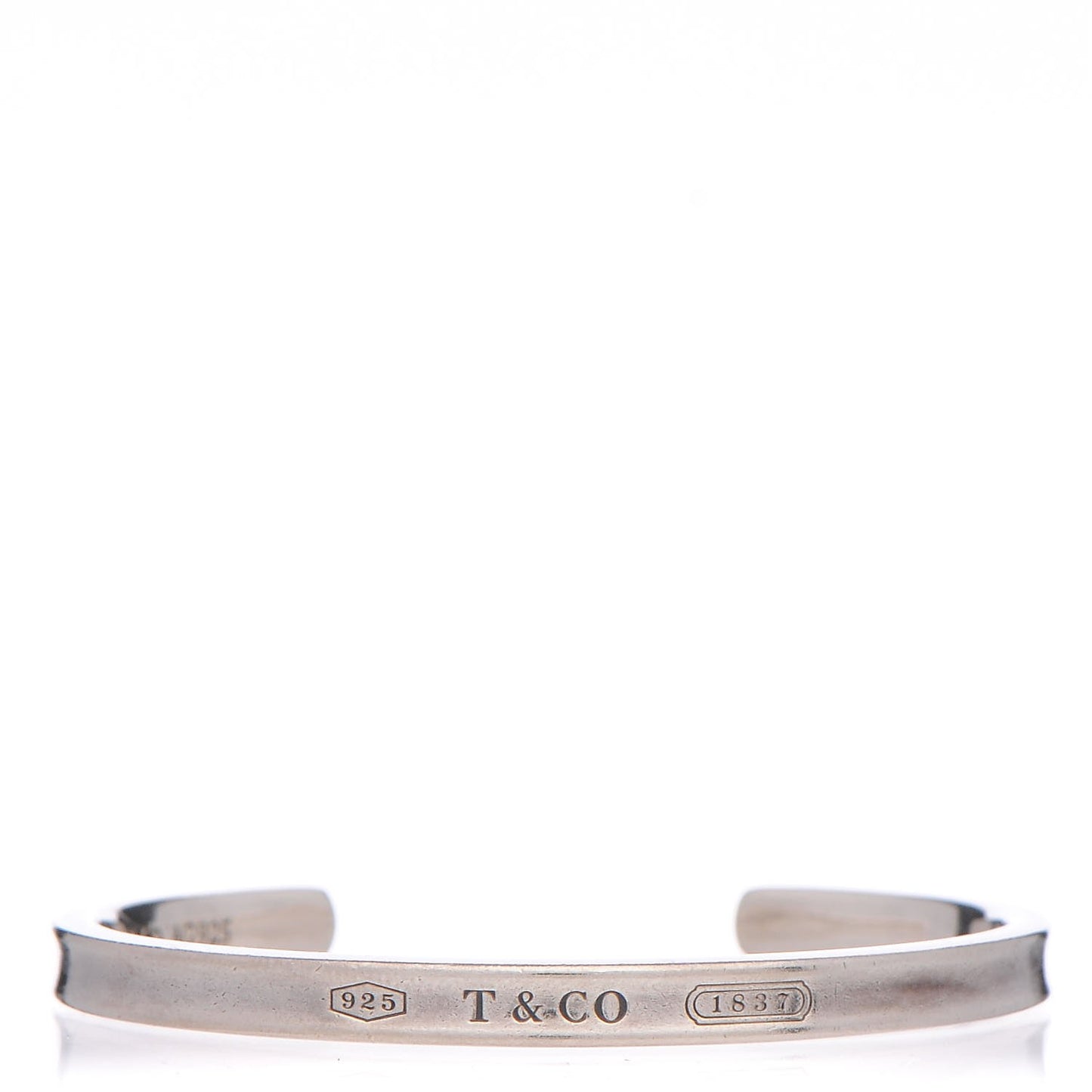 Sterling Silver Narrow 1837 Cuff Bracelet