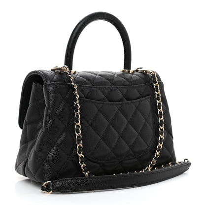 Chanel Caviar Quilted Mini Coco Handle Flap Black 3 of 11