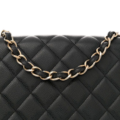 Chanel Caviar Quilted Jumbo Single Flap Black 8 of 12