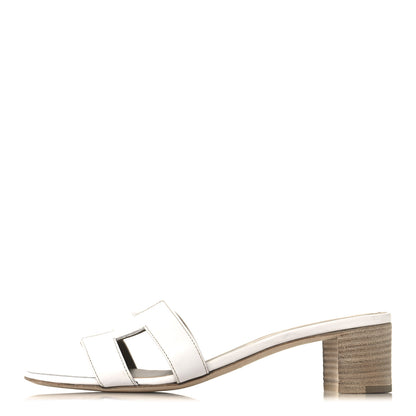 Hermes Calfskin Oasis Sandals 40.5 White 1 of 9