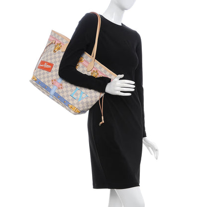 Louis Vuitton Damier Azur Summer Trunks Neo Neverfull MM 2 of 8