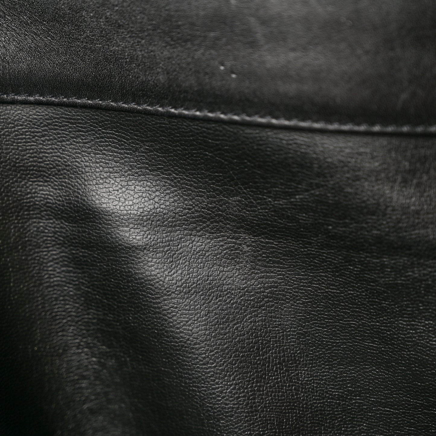 Calfskin Stitched XL Weekender Black