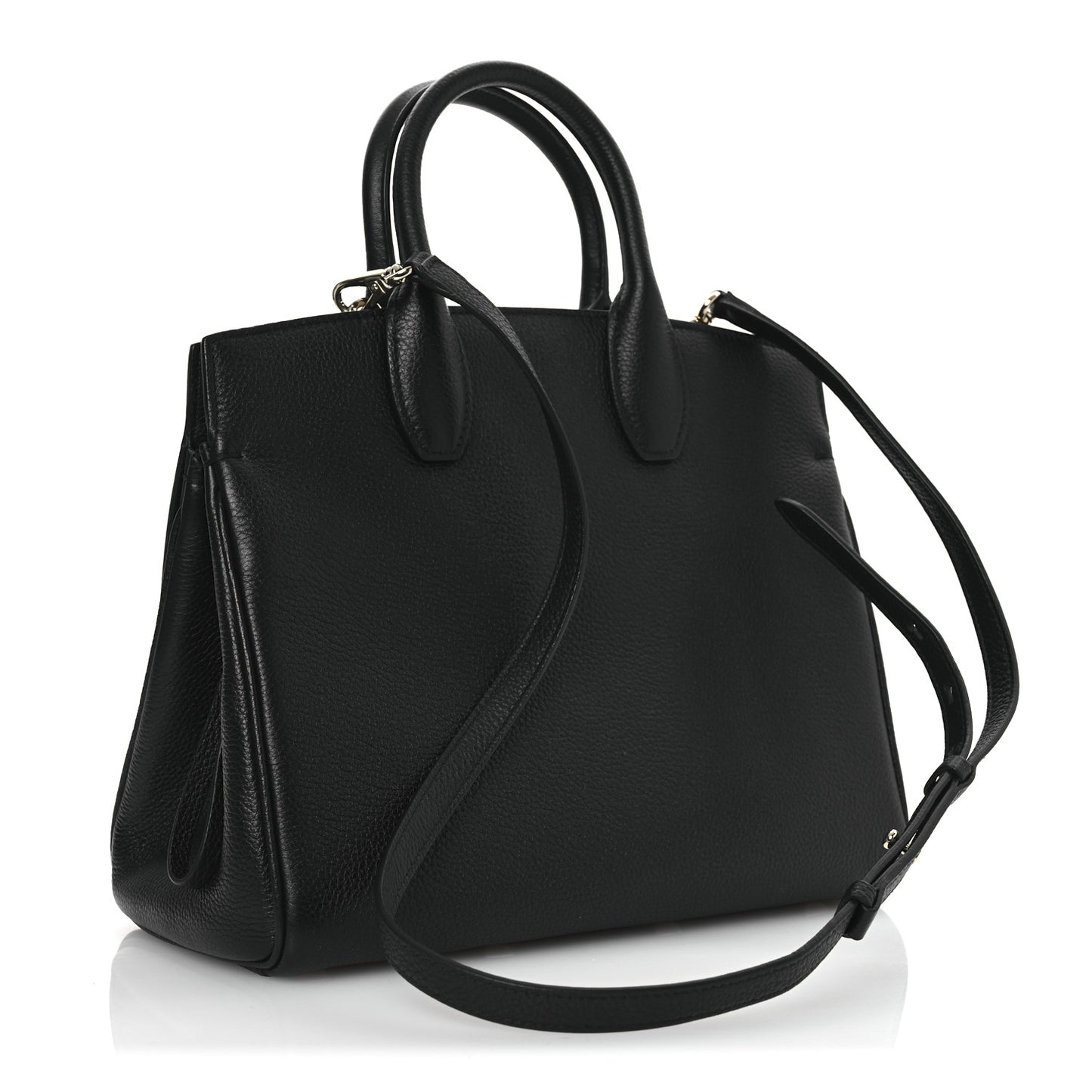 Hammered Calfskin The Studio Bag Black