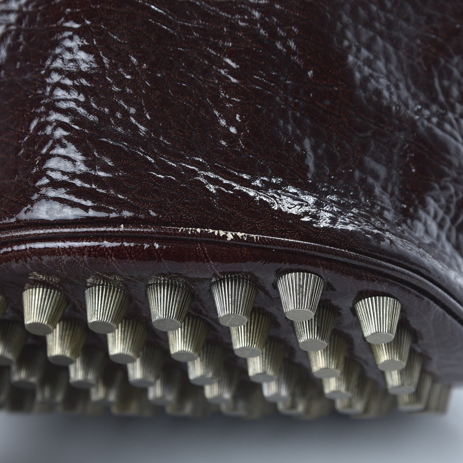 Alexander Wang Patent Diego Bucket Beet Gunmetal Hardware 10 of 10