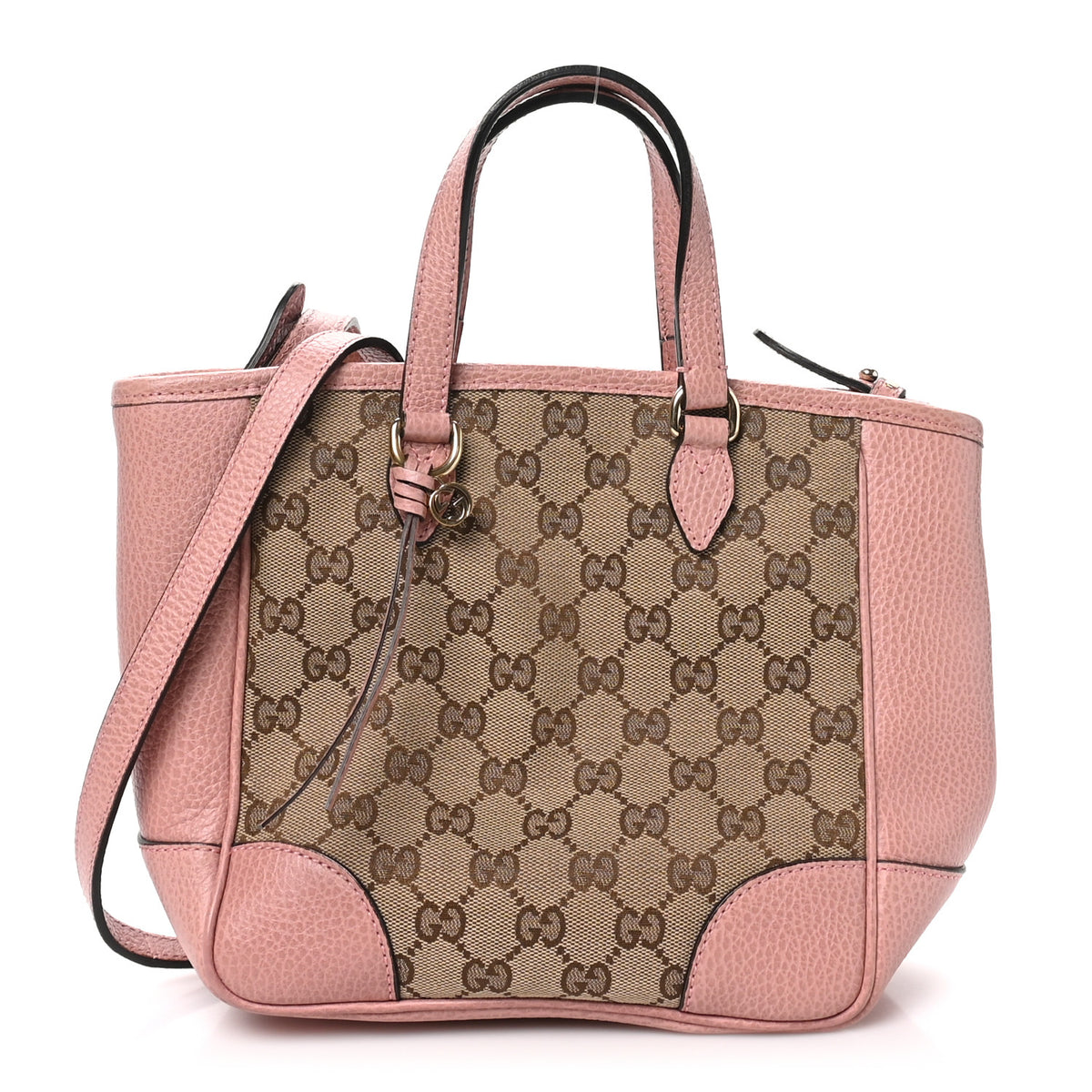 Monogram Small Bree Tote Beige Soft Pink