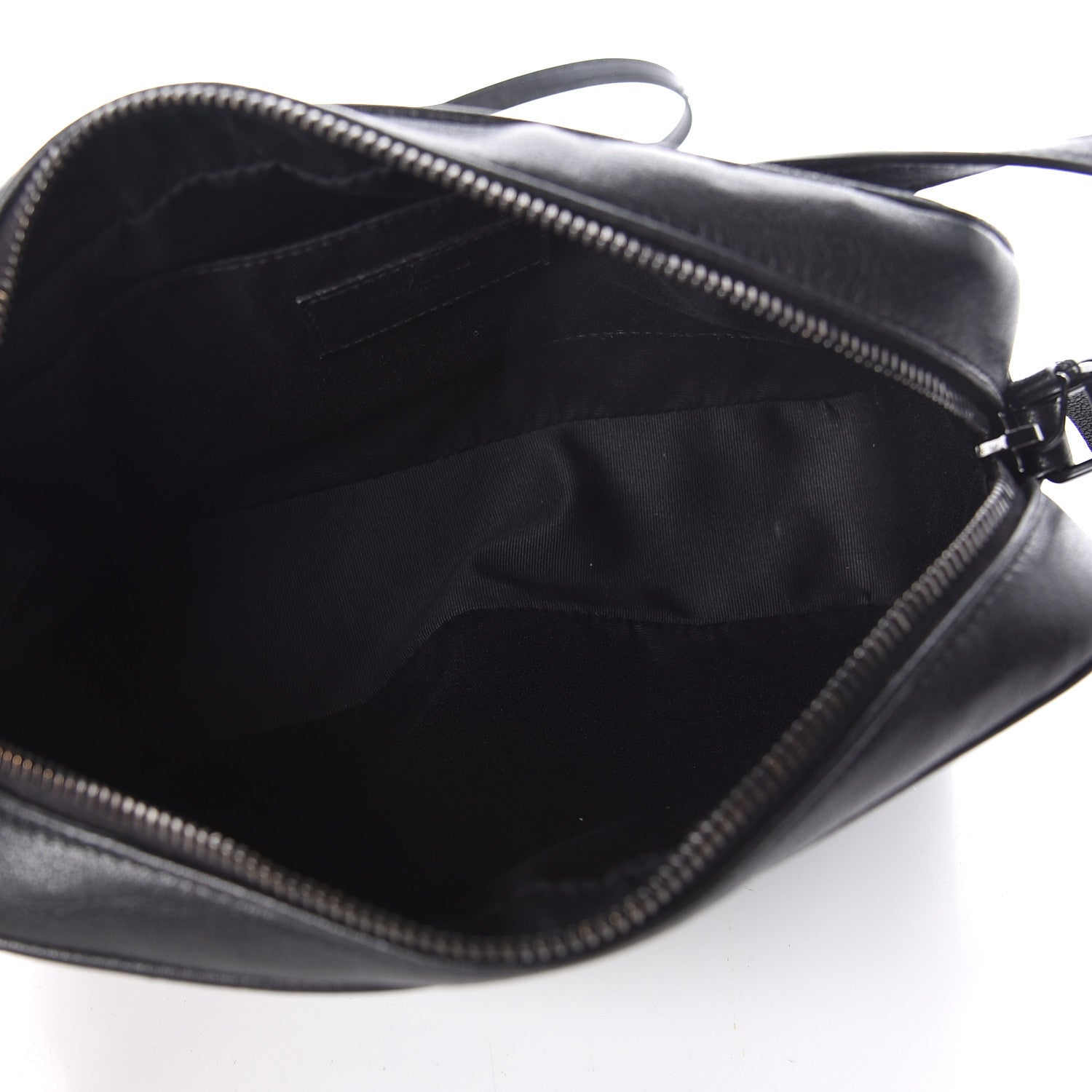 Saint Laurent Smooth Calfskin Monogram Lou Camera Bag Black 7 of 12