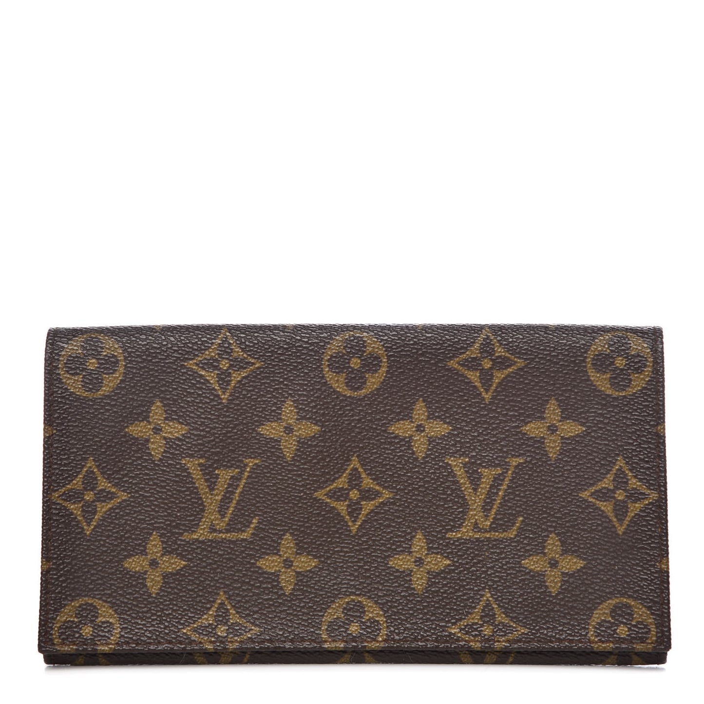 Monogram Checkbook Holder Wallet