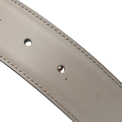 Gucci Moon Calfskin Interlocking G 37mm Belt 115 46 Storm Grey 7 of 8