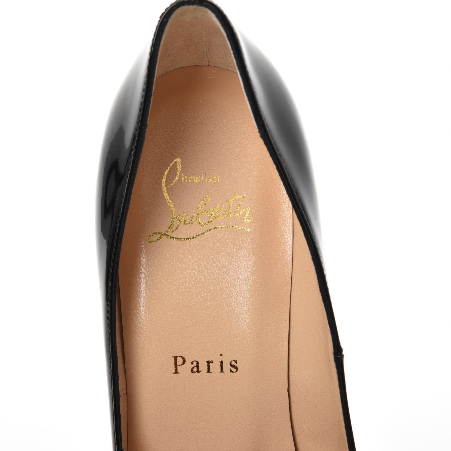 Christian Louboutin Patent New Very Prive 120 Pumps 37.5 Black Red 7 of 8