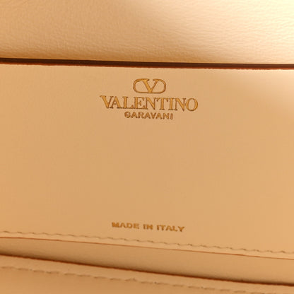 Valentino Garavani Grainy Calfskin Small Vlogo Moon Hobo Bag Ivory 6 of 9