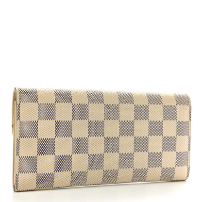 Louis Vuitton Damier Azur Emilie Wallet 3 of 17