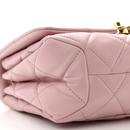 Chanel Lambskin Quilted Color Match Small Flap Light Pink 9 of 11