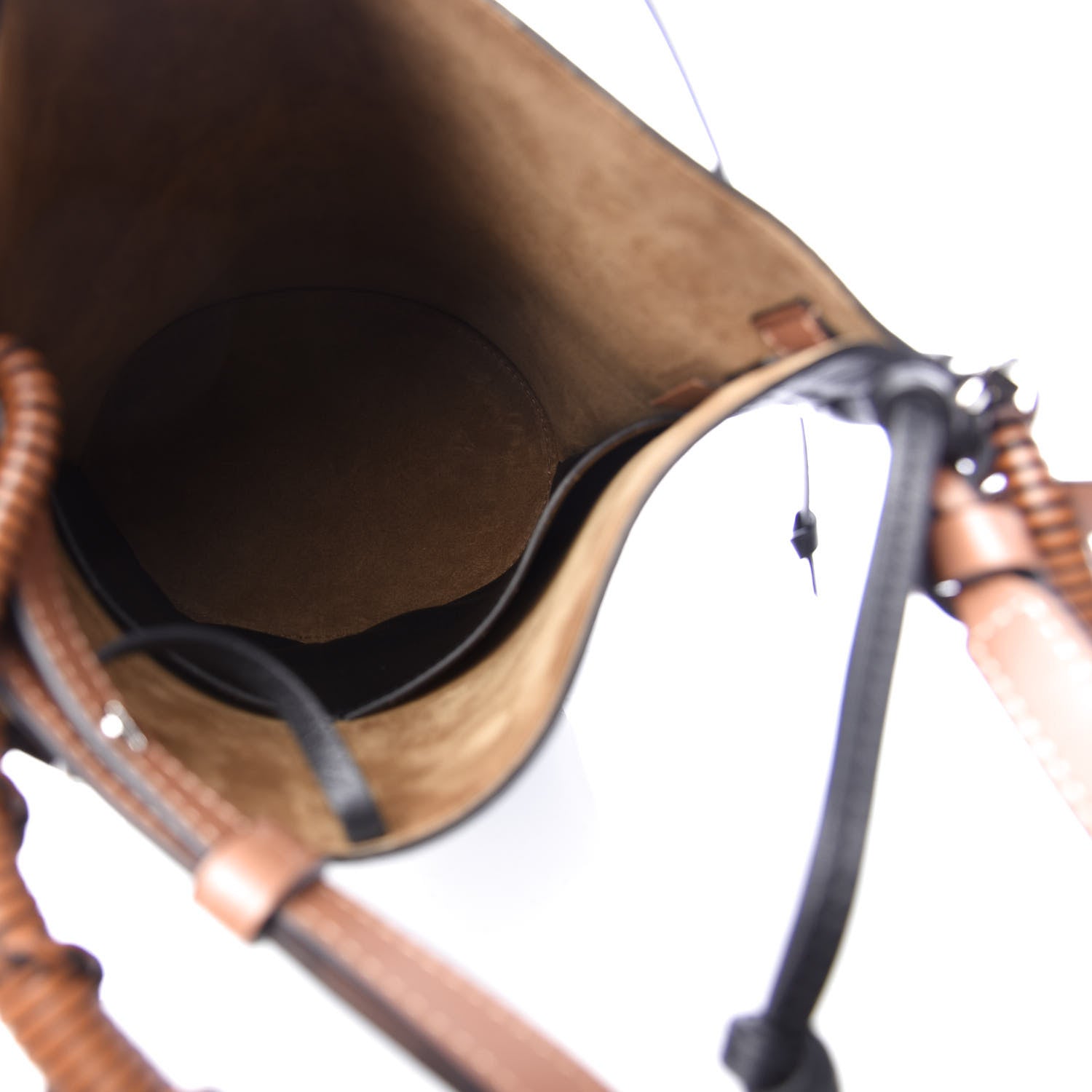 Loewe Calfskin Gate Bucket Bag Black 5 of 8