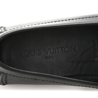 Louis Vuitton Calfskin Mens Monte Carlo Shoe Moccasin Loafers 11 Black 7 of 10