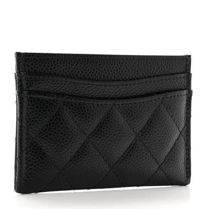 Chanel Caviar Quilted Card Holder Black 3 of 9