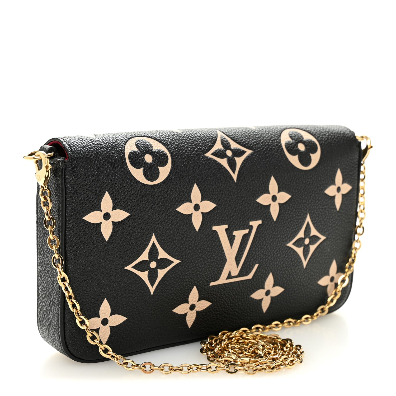 Louis Vuitton Empreinte Monogram Giant Felicie Pochette Black Beige 4 of 10