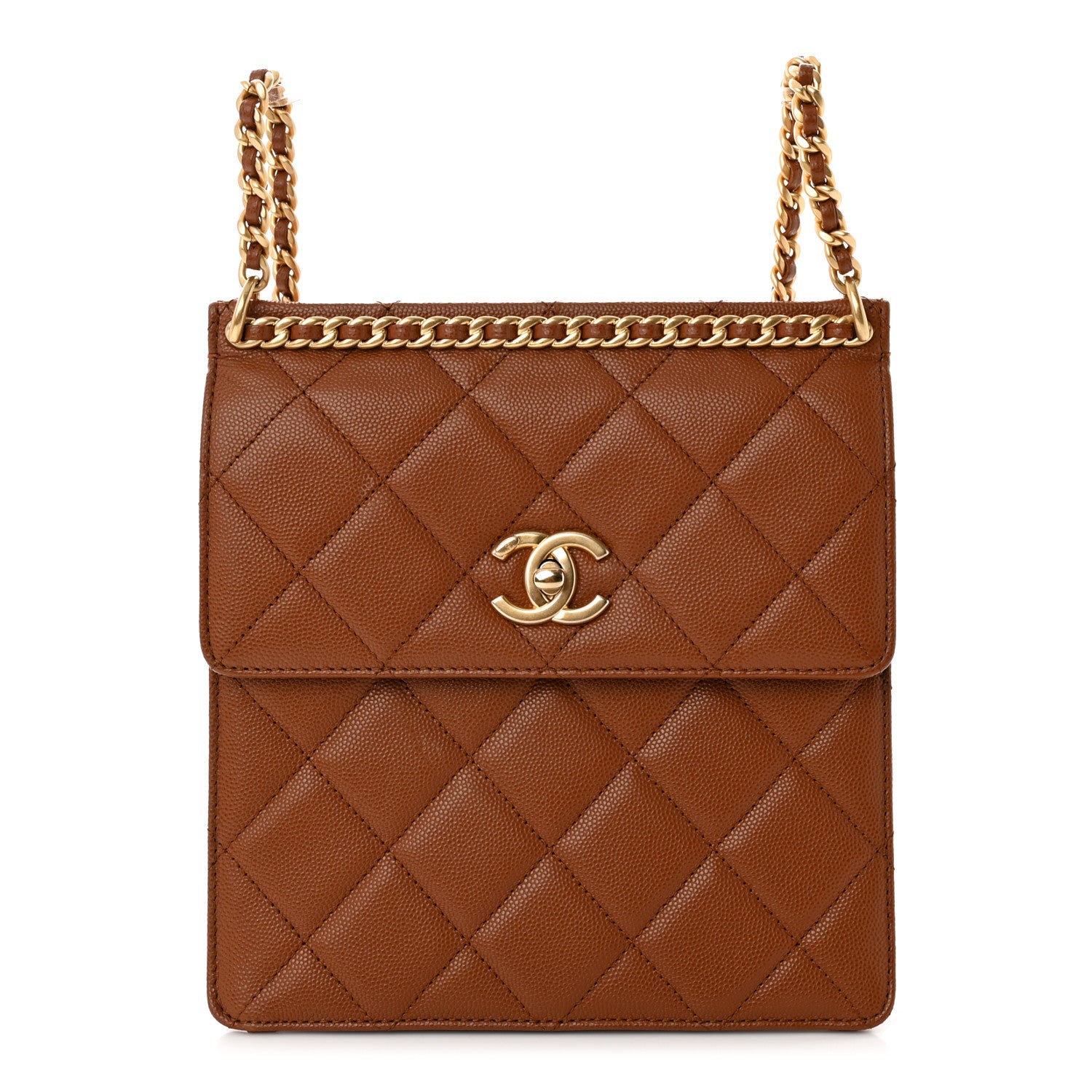 Chanel Caviar Quilted Multi Chain Backpack Light Brown 1 of 16
