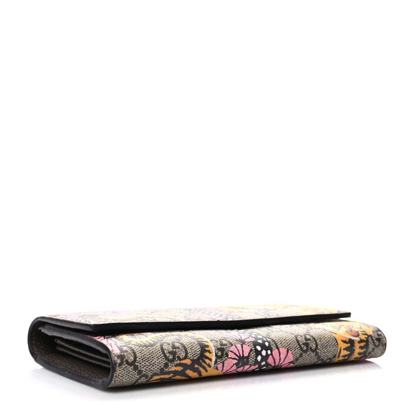 GG Supreme Monogram Bengal Continental Wallet Beige Pink