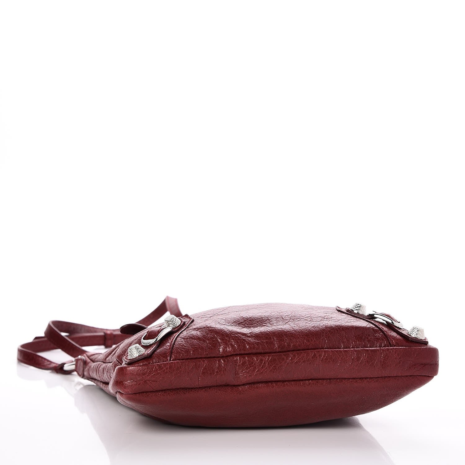 Balenciaga Agneau Giant 12 Silver Hardware Flat Crossbody Rouge Cerise 4 of 7