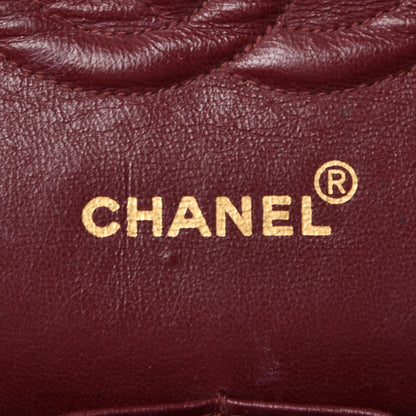 Chanel Lambskin Quilted Medium Double Flap Black 7 of 13