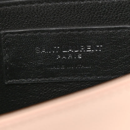 Saint Laurent Grain De Poudre Small Monogram Kate Satchel Marble Pink 6 of 9