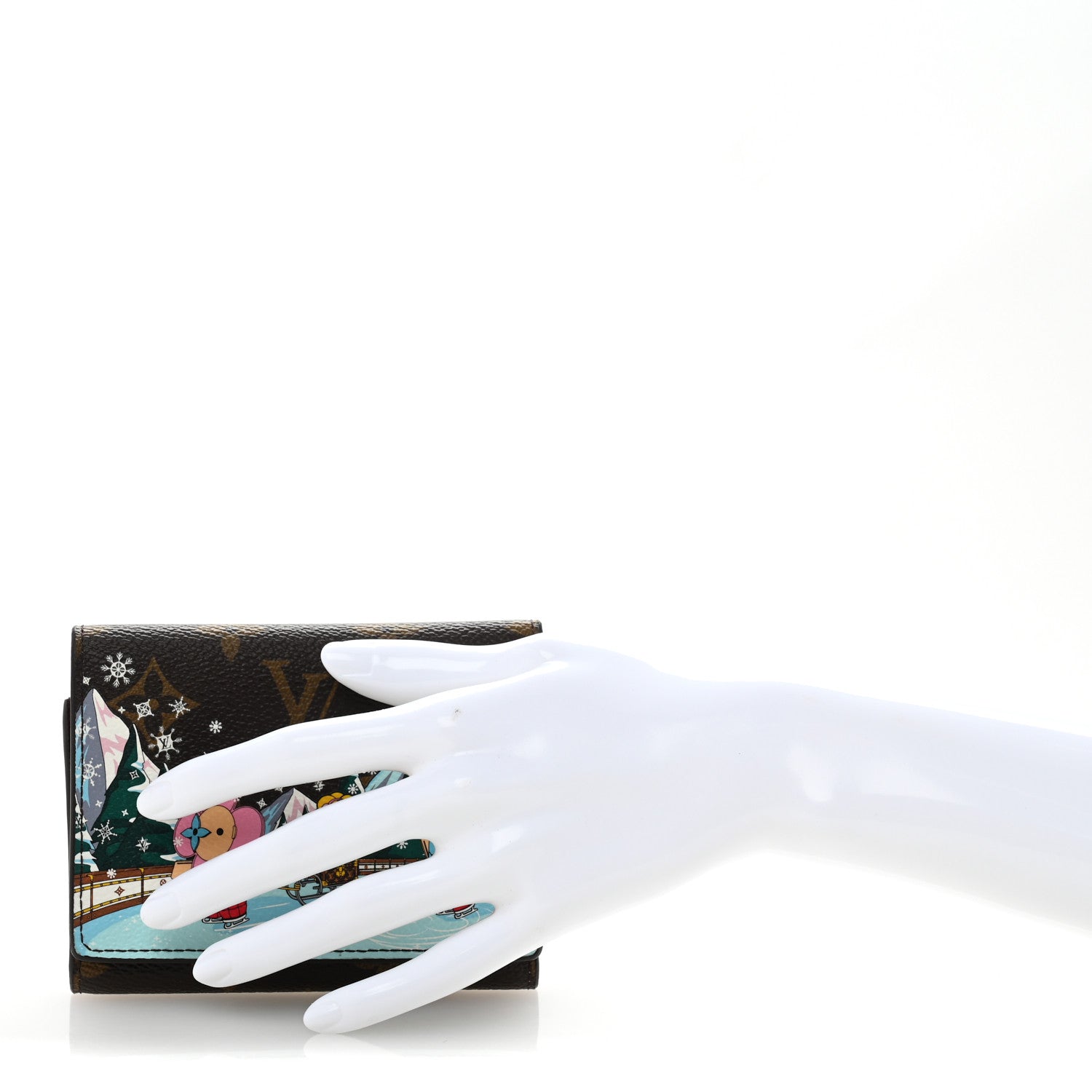 Louis Vuitton Monogram 2023 Christmas Animation Alpine Victorine Wallet Wisteria Pink 2 of 6