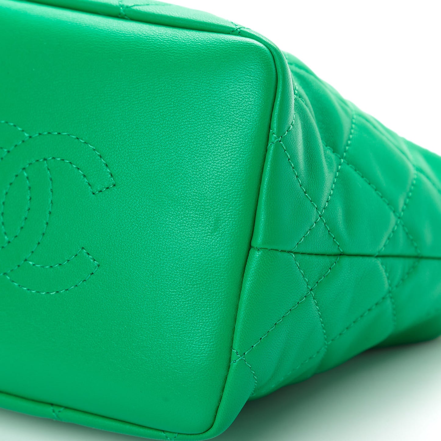 Lambskin Quilted Small Perfect Meeting Hobo Green
