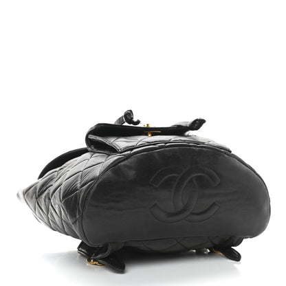 Chanel Lambskin Quilted Backpack Black 3 of 10