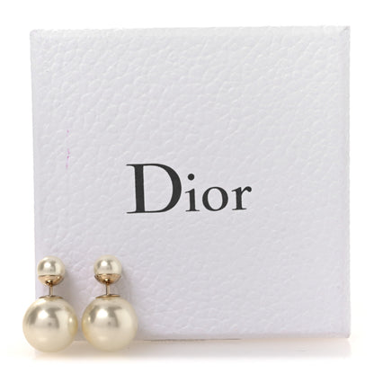 Christian Dior Pearl Mise En Dior Tribal Earrings Gold 5 of 5