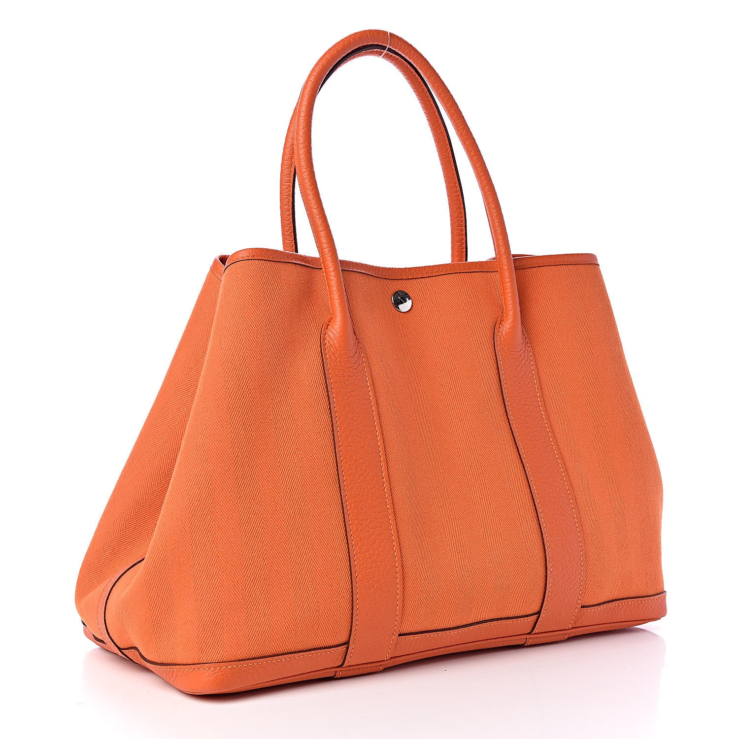 Hermes Toile Negonda Garden Party Tote 36 MM Orange 3 of 12
