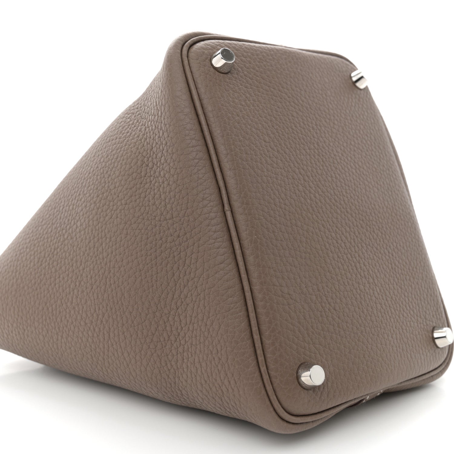Hermes Taurillon Clemence Picotin Lock 18 PM Etoupe 9 of 11